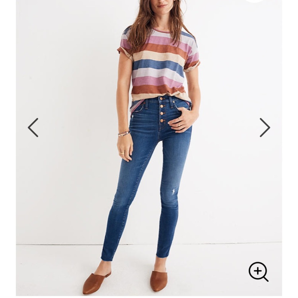 Madewell 10inch high rise skinny jeans